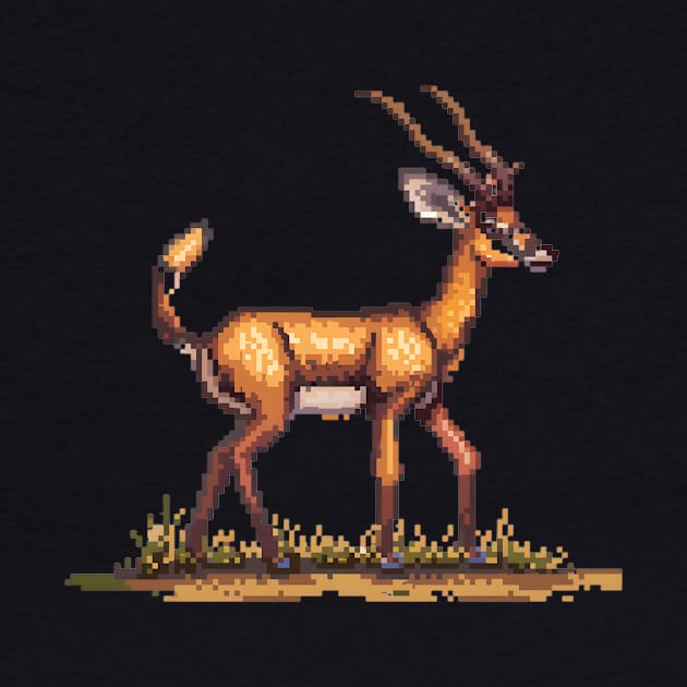 Pixelated Antelope Artistry by Animal Sphere